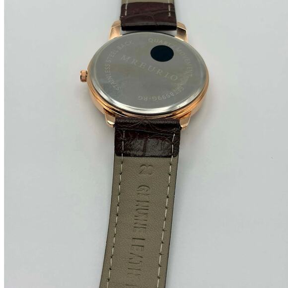 Rose Gold & Brown Mreurio Men’s Watch - Picture 5 of 5